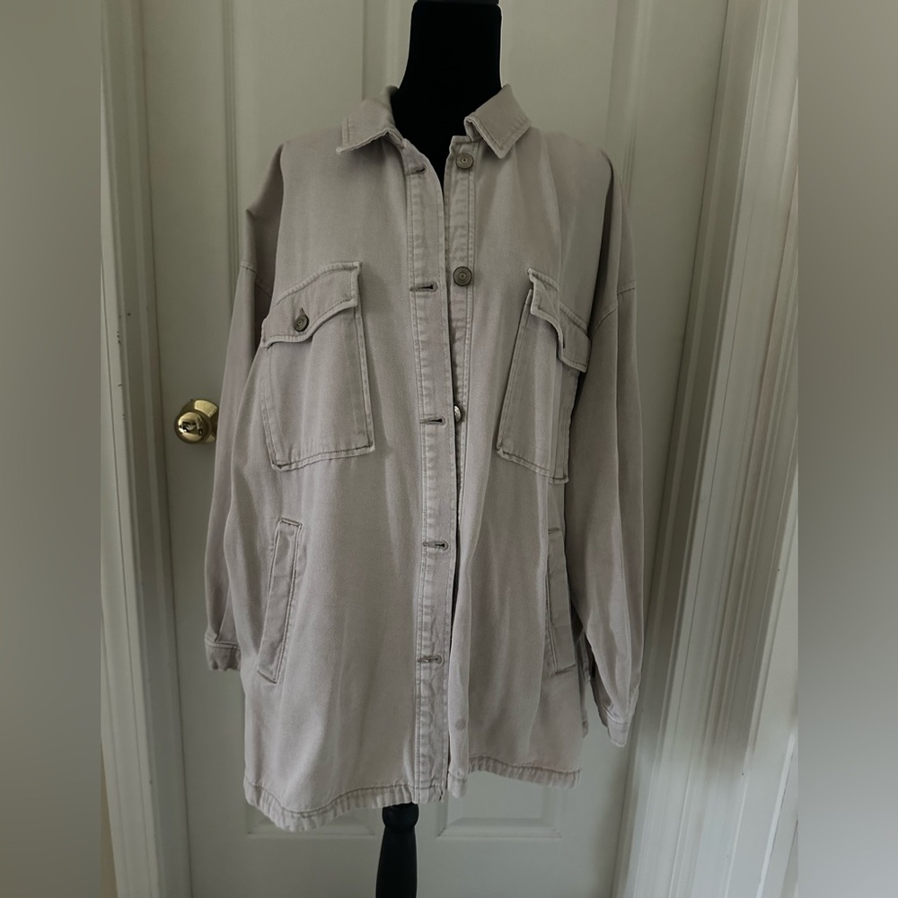 H&M Khaki Jean Jacket/Shacket